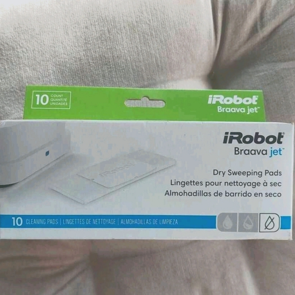 iRobot Braava Jet Dry Sweeping Pads - 10 CT Cleaning Pads 200 Series